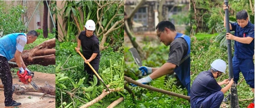 台风“桦加沙”，东启物业在行动